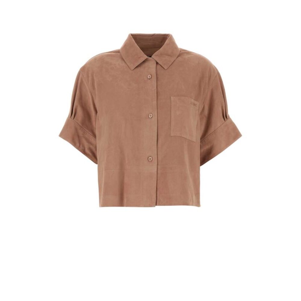 Loewe Paula's Ibiza Women Pink Suede Paula S Ibiza Shirt